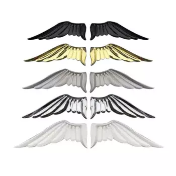 1 пара 3D металлические Крылья ангела, боковые крылья автомобиля, наклейка на задний багажник, эмблема значок для Jeep BMW Volvo Nissan Mazda