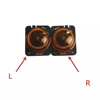 1 пара боковых указателей поворота, лампа на переднее крыло для Wrangler-JK 2007-2015, галогенный габаритный фонарь, габаритный фонарь с лампочками