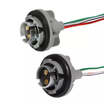 1 пара, 1157 BAY15D P21/5 Вт, держатель адаптера, розетка для автомобильных стоп-сигналов, основание, соединительный провод