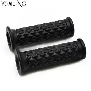 1 пара 1 дюйм 25 мм наконечники вспомогательной планки мотоциклетные резиновые ручки для руля для Suzuki Kawasaki для Chopper 883