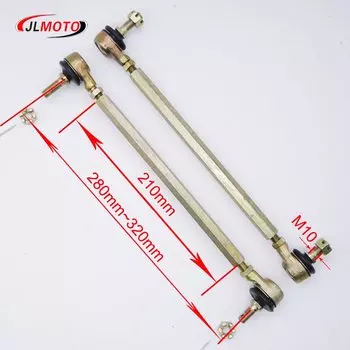 1 пара/2 шт. M10-M10 210 мм 220 мм 230 240 мм 250 мм 260 мм 300 мм комплекты рулевых тяг ATV подходят для шарового шарнира для китайских деталей ATV Quad Bike