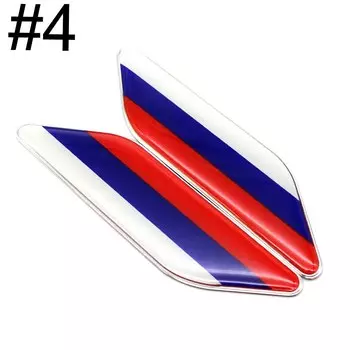 1 пара 3D металлический национальный флаг украшение автомобиля клей автомобильный значок эмблема для автомобилей мото велосипед автомобильный Стайлинг декоративные аксессуары