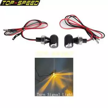 1 пара, 8 мм болты, универсальная лампа для мотоцикла, 12 В, указатели поворота для Harley Dyna Softail Street Bob FXDB FXBB FXD Low Rider