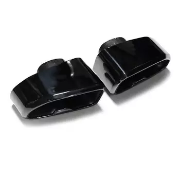 1 пара автомобильных насадок на выхлопную трубу для BMW G01 X3 G02 X4 2019 2020, наконечник глушителя из нержавеющей стали, выхлопная труба, квадратная выхлопная система