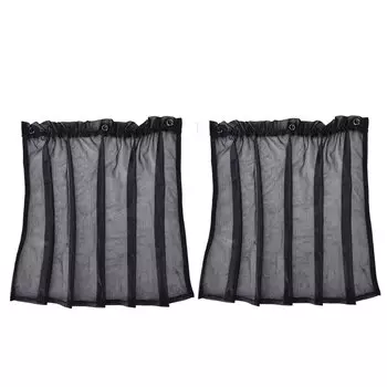 1 пара автомобильных солнцезащитных занавесок с защитой от УФ-лучей