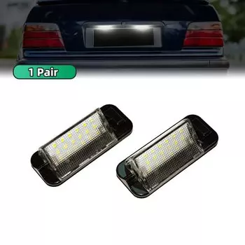 1 пара автомобильных светодиодных фонарей номерного знака для BMW E36 318i 318is 318ti 325i M3 1992-1998, лампа номерного знака, автомобильные аксессуары