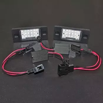 1 пара Canbus без ошибок белый 18SMD светодиодный номерной знак для VW Touareg Tiguan Golf 5 Passat B5 5D Touring