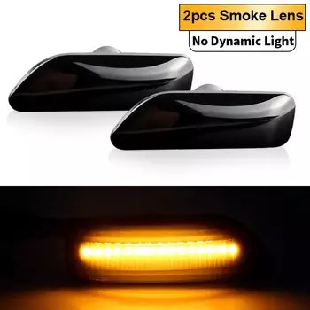 1 пара динамических для Volvo V70 S60 S80 XC70 XC90 2000-2009, светодиодный передний боковой габаритный указатель поворота, лампа