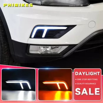 1 пара, дневные ходовые огни для Volkswagen VW Tiguan 2017 2018 2019