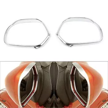 1 пара Gold Wing GL 1800 ABS мотоциклетные боковые зеркала заднего вида отделка для Honda Goldwing GL1800 2001-2011