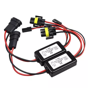 1 пара H8 H11 Bi-led противотуманное реле управления линзой дальнего и ближнего света контроллер жгут проводов 9-30 в