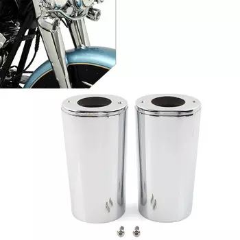 1 пара хромированных/черных чехлов слайдеров вилки мотоцикла для Harley Touring FL 1984-2013 45964-86