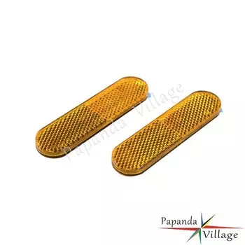 1 пара красных пластиковых отражателей аксессуары для мотоциклов ATV внедорожный велосипед автомобильный отражатель Предупреждение отражатель вилка отражатель