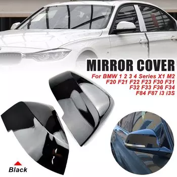 1 пара крышки зеркала заднего вида, Крышка корпуса зеркала заднего вида для BMW 220i 328i 420i F20 F21 F22 F30 F32 F33 F36 X1 E84