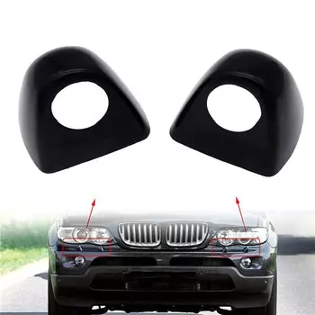 1 пара левая и правая насадка для омывателя автомобильных фар насадка для BMW X5 2003-2006 61677145235 61677145236 аксессуары
