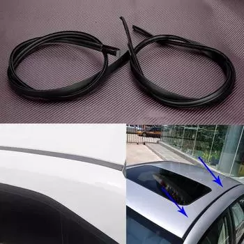 1 пара левых и правых боковых накладок на крышу автомобиля, резиновые полоски, подходят для Toyota Corolla 2009 2010 2011 2012 2013, черный