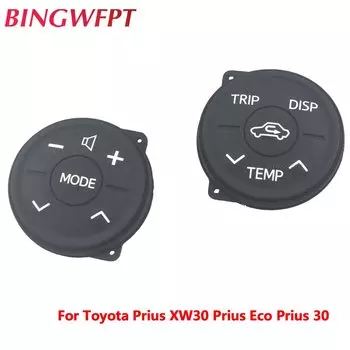 1 пара многофункциональных кнопок на руле, кнопка управления для Toyota Prius 30 XW30 2009-2013 Prius Eco Prius ZWV30L