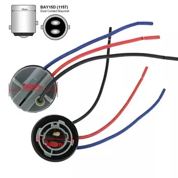 1 пара, патроны для ламп 1156 1157 BA15S P21W BAY15D P21/5W