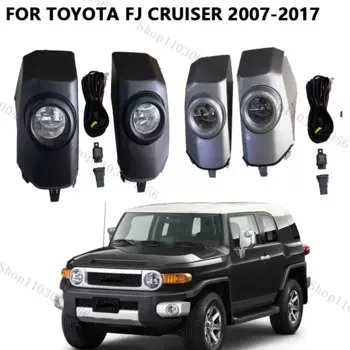 1 пара переднего бампера автомобиля, противотуманные фары для Toyota FJ Cruiser 2007-2017 DRL, дневные ходовые огни, галогенная лампа