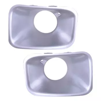 1 пара переднего левого и правого бампера, противотуманные фары, накладки на рамки, серебристые, подходят для Mitsubishi Montero Pajero MK2 2000 1999 1998