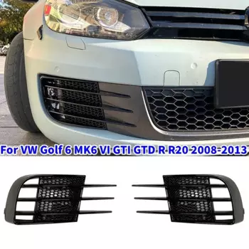 1 пара, передний противотуманный бампер для VW Golf 6 MK6 VI GTI GTD R R20 2008-2013
