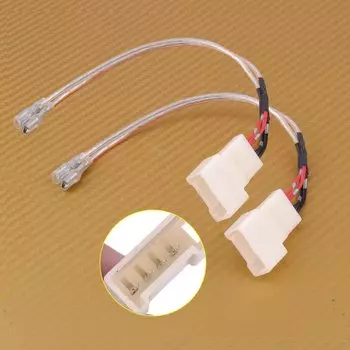 1 пара, переходник для кабелей для дверных твитеров, подходит для Scion tC Toyota Rav4 Sienna Camry Sienna Corolla 4runner Avalon Tacoma