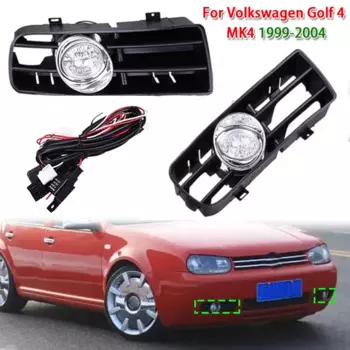 1 пара, противотуманные фары на передний бампер для Volkswagen Golf 4 MK4 1999-2004