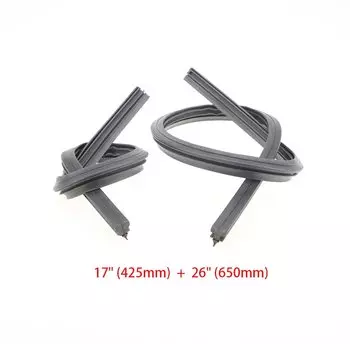 1 пара сменных лезвий стеклоочистителя, мягкая резиновая лента 10 мм для Nissan Qashqai, детали для ношения автомобильных дворников 2016 2017 2018 2019 2020 2021 2022