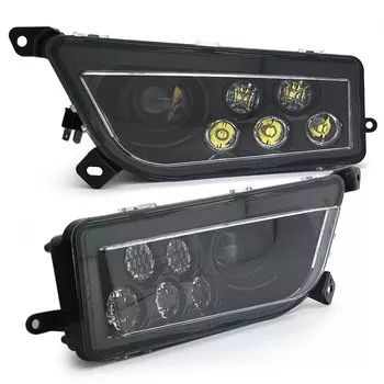 1 пара, светодиодные фары ближнего и дальнего света 6000K 900 лм для квадроциклов Polaris RZR 2017 2015-1000 для RZR 2016 S 2017-.