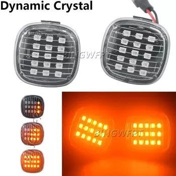 1 пара светодиодных динамических боковых габаритных фонарей последовательного указателя поворота для Skoda Fabia Octavia Roomster Rapid Audi A3 8L A4 A4 B5