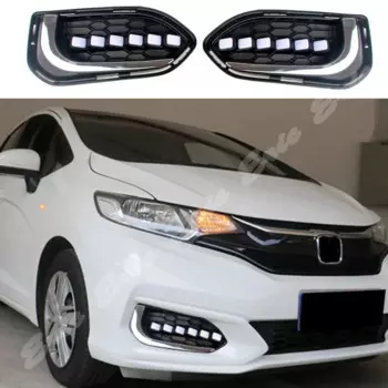 1 пара светодиодных дневных ходовых огней, противотуманные фары DRL для Honda Fit/Jazz 2018-2020 гг.