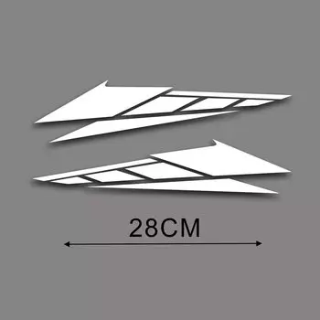 1 пара, светоотражающие наклейки на мотоцикл