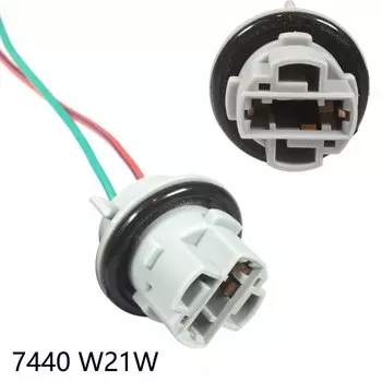 1 пара T20 7443 W21/5 Вт 7440 W21W, цоколь адаптера, гнездовая вилка, соединительная проводка, подходит для автомобильного стоп-сигнала, лампа заднего хода