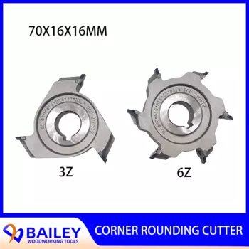 1 пара угловых круглых ножей BAILEY 70x16x16 3Z 6Z тонкий Обрезной нож для кромкооблицовочной машины деревообрабатывающий инструмент