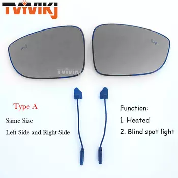 1 пара внешних боковых зеркал заднего вида, синие стеклянные линзы, лампы для слепых зон, для Honda Accord 2018-2023, антибликовые автомобильные зеркала BSD BSA