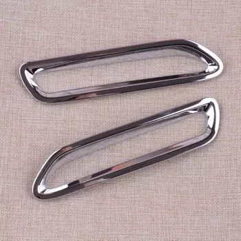 1 пара, задний бампер, противотуманный рефлектор, обшивка, рамка, ободок, серебряный, подходит для Toyota Sienna 2011-2017 2018 2019