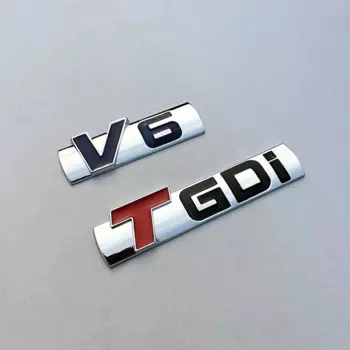 1 шт. TURBO TGDI T GDI V6 логотип эмблема знак, наклейка на автомобиль EC7 GS TGDI V6 турбонаддувная листовая доска боковая Стандартная автомобильная наклейка
