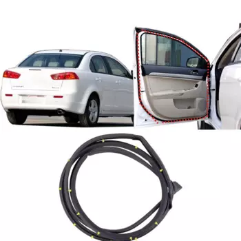 Цельная резиновая дверная лента для Lancer CX CY CZ 5725A049 2007-2020, уплотнитель от дождя, защита от уплотнения для Evo 10 X на дверной раме с зажимами