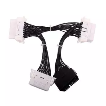 1 разъем «папа-мама» OBD OBD2 Удлинительный провод Разветвитель OBD2 16-контактный разъем для ELM327 OBD2 16-контактный ELM 327