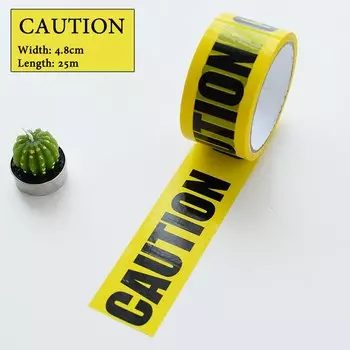 1 рулон 48 мм * 25 м предупреждающие ленты Opp, предупреждающий барьер, клейкие ленты для безопасности труда, наклейка «сделай сам», для торгового магазина, фабрики, школы