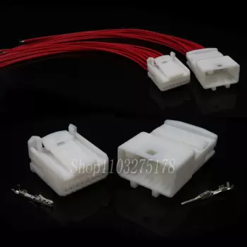 1 компл. 16 контактов 1318386-1 1473410-1 1318386-2 Автомобильный аудиопровод гнездо для Nissan автомобильный навигационный кабель адаптер 1318382-2 1565476-2