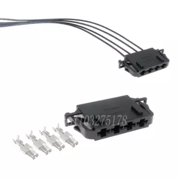 Автомобильный резистор-нагнетатель 1J0972754, 4 контакта, штекер, большой разъем тока для VW Sagitar Polo Passat A4 A6 Q5 1J0 972 754, 1 комплект