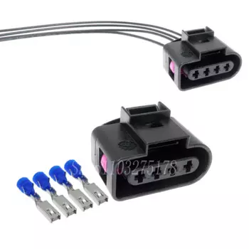 1 компл. 4 контакта 4B0973724 F371800A 4B0 973 724 Автомобильная Катушка зажигания штекер для VW Audi автомобильный проводной Кабельный соединитель