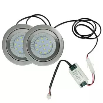 1 комплект, 68 мм, светильник для вытяжки, 2 1/8 дюйма, отверстие, 1,5 Вт, светодиодный дымовой вентилятор, светильник для вытяжки кухонного шкафа, 20 Вт, галогенная лампа, эквивалент