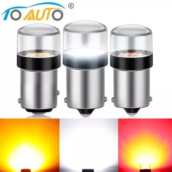 1 шт. 1156 BA15S P21W 1157 BAY15D P21/5W Светодиодная лампа автомобиля Задняя лампа Стоп-сигналы Лампа заднего хода Указатель поворота Тормоз Белый DRL 12 В