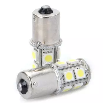 1 шт. 1156 BA15S P21W 13 SMD 5050 тормоз задних фонарей, фонарей указателей повтора сигнала светильник лампа белый авто светодиодные автомобильные лампы светильник 12V
