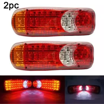 1 шт. 12 В/24 В 46 светодиодов водонепроницаемый задний фонарь прицеп грузовик грузовик стоп задний фонарь авто сигнальная лампа предупреждение противотуманные фары лампы