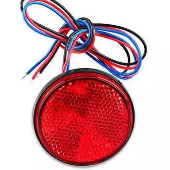 1 шт. 12 В круглые задние фонари для мотоцикла, отражатель заднего бампера, светодиодный внешний фонарь для двигателя, стоп-сигнал, габаритный фонарь для автомобиля, грузовика