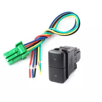 1 шт. 12 в автомобильный переключатель с двумя клавишами, освещение для парковки, противотуманные фары, кнопка обогрева сиденья и вентиляционного переключателя для Toyota old LC120 Prado