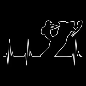 1 шт. 14,9 см * 8,4 см приключенческий снегоход сердцебиение виниловая наклейка на мотоцикл автомобильная наклейка для наклеек Lexus